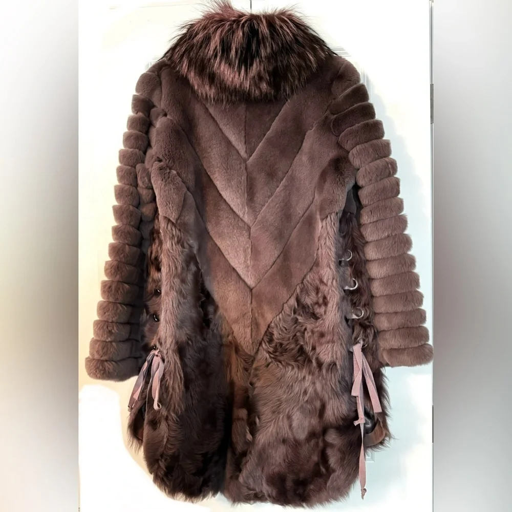 roksolana fox fur in mauve - Picture 8 of 8